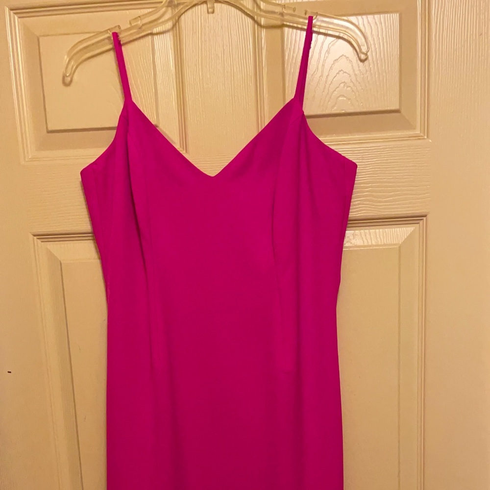 Hot pink formal dress
